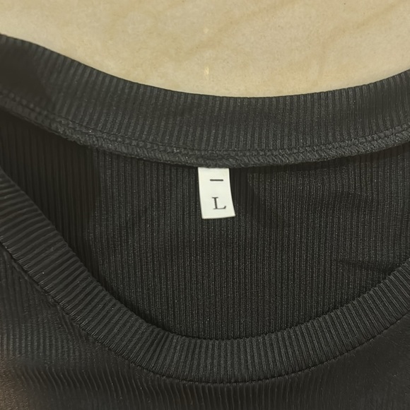 Puff‎ sleeves black blouse Sz. L - Picture 6 of 7